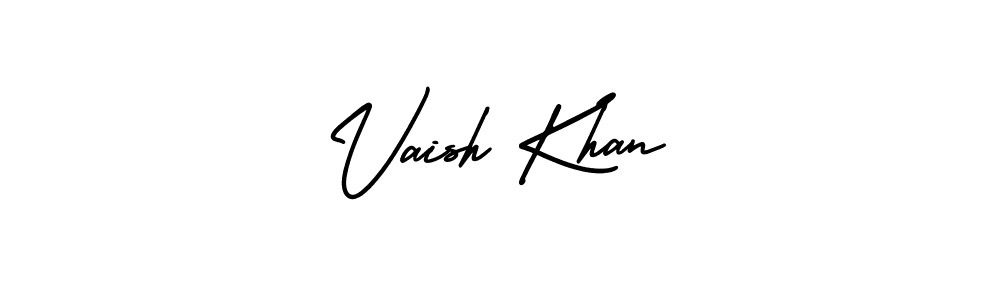 Vaish Khan stylish signature style. Best Handwritten Sign (AmerikaSignatureDemo-Regular) for my name. Handwritten Signature Collection Ideas for my name Vaish Khan. Vaish Khan signature style 3 images and pictures png