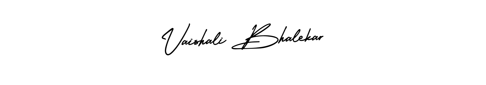 How to make Vaishali Bhalekar name signature. Use AmerikaSignatureDemo-Regular style for creating short signs online. This is the latest handwritten sign. Vaishali Bhalekar signature style 3 images and pictures png