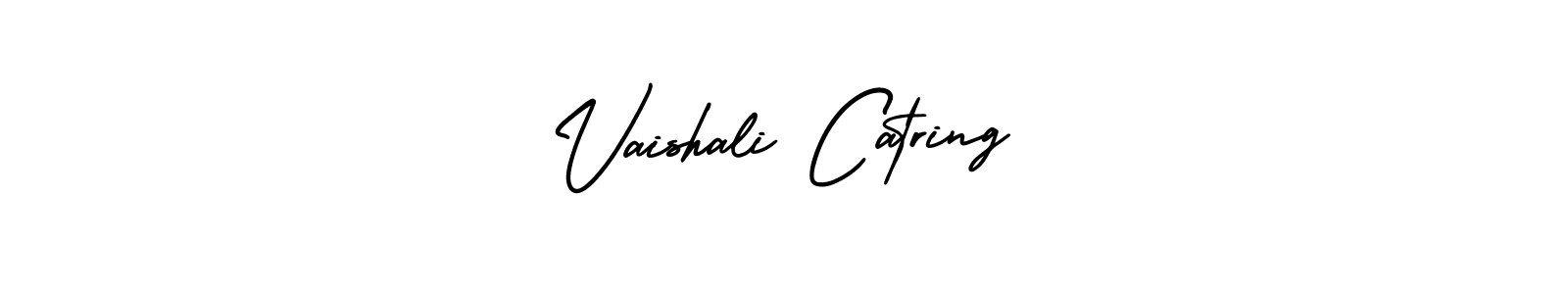 Also You can easily find your signature by using the search form. We will create Vaishali Catring name handwritten signature images for you free of cost using AmerikaSignatureDemo-Regular sign style. Vaishali Catring signature style 3 images and pictures png