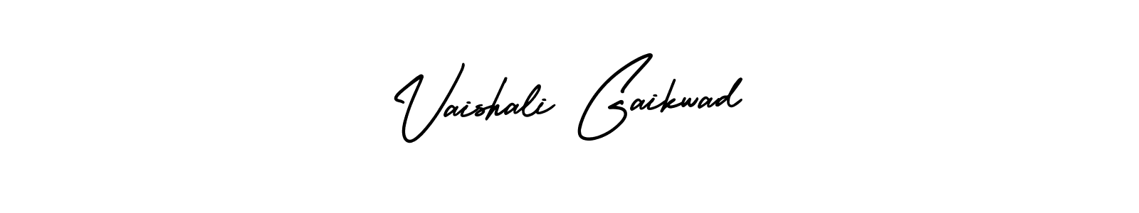 How to make Vaishali Gaikwad name signature. Use AmerikaSignatureDemo-Regular style for creating short signs online. This is the latest handwritten sign. Vaishali Gaikwad signature style 3 images and pictures png