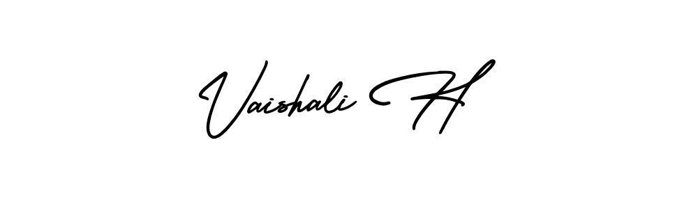 How to make Vaishali H signature? AmerikaSignatureDemo-Regular is a professional autograph style. Create handwritten signature for Vaishali H name. Vaishali H signature style 3 images and pictures png