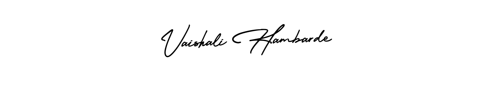 Create a beautiful signature design for name Vaishali Hambarde. With this signature (AmerikaSignatureDemo-Regular) fonts, you can make a handwritten signature for free. Vaishali Hambarde signature style 3 images and pictures png