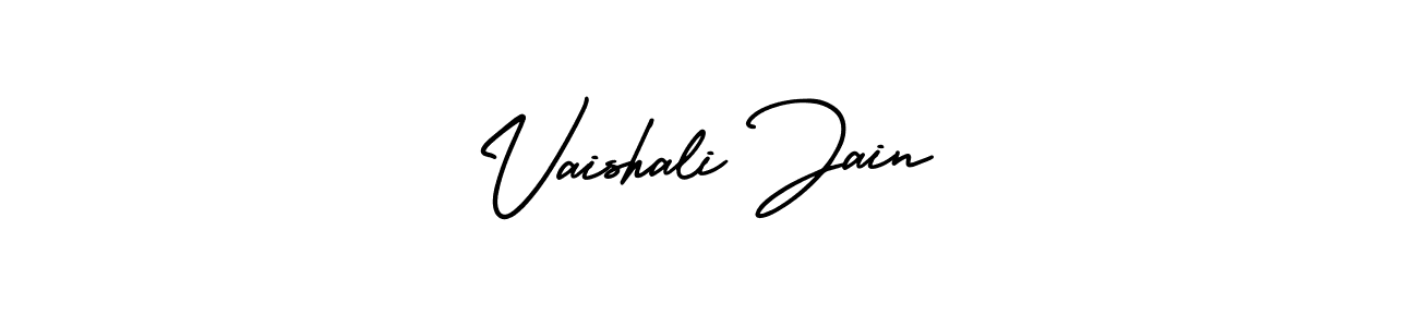 Make a beautiful signature design for name Vaishali Jain. With this signature (AmerikaSignatureDemo-Regular) style, you can create a handwritten signature for free. Vaishali Jain signature style 3 images and pictures png