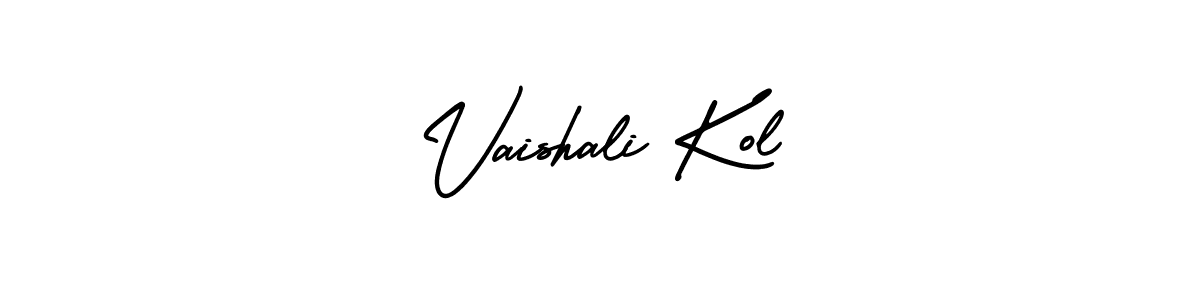 Similarly AmerikaSignatureDemo-Regular is the best handwritten signature design. Signature creator online .You can use it as an online autograph creator for name Vaishali Kol. Vaishali Kol signature style 3 images and pictures png