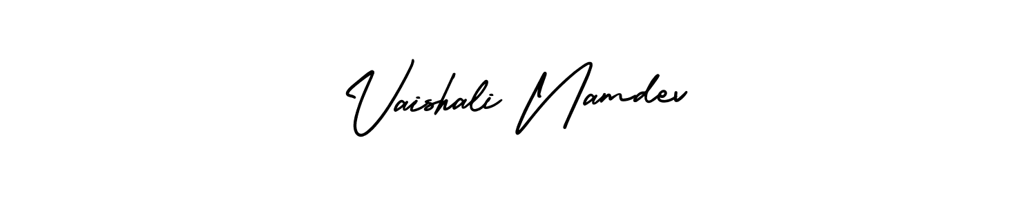 How to make Vaishali Namdev signature? AmerikaSignatureDemo-Regular is a professional autograph style. Create handwritten signature for Vaishali Namdev name. Vaishali Namdev signature style 3 images and pictures png