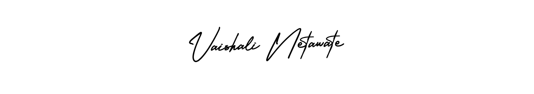 Vaishali Netawate stylish signature style. Best Handwritten Sign (AmerikaSignatureDemo-Regular) for my name. Handwritten Signature Collection Ideas for my name Vaishali Netawate. Vaishali Netawate signature style 3 images and pictures png