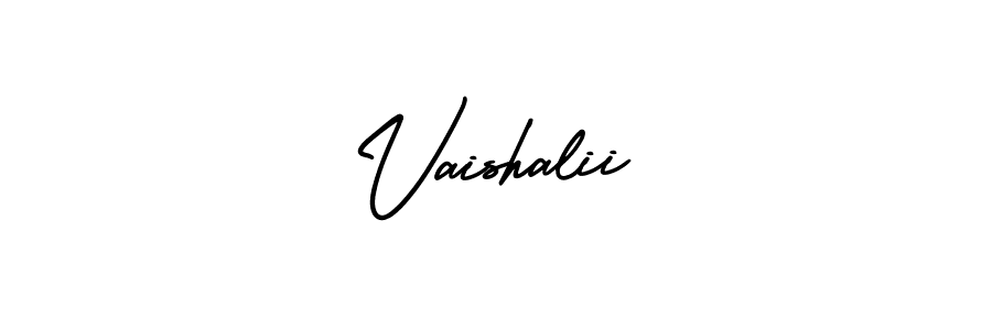 AmerikaSignatureDemo-Regular is a professional signature style that is perfect for those who want to add a touch of class to their signature. It is also a great choice for those who want to make their signature more unique. Get Vaishalii name to fancy signature for free. Vaishalii signature style 3 images and pictures png