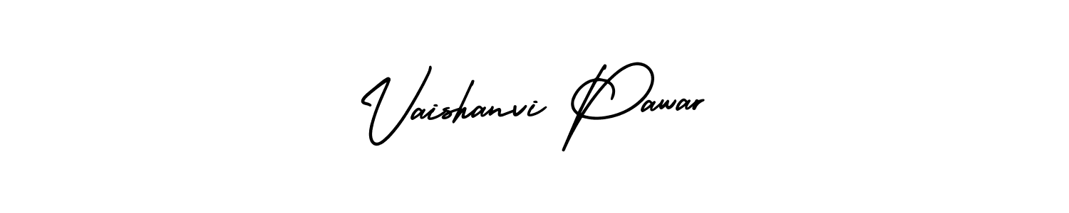 How to make Vaishanvi Pawar name signature. Use AmerikaSignatureDemo-Regular style for creating short signs online. This is the latest handwritten sign. Vaishanvi Pawar signature style 3 images and pictures png
