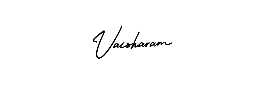 Similarly AmerikaSignatureDemo-Regular is the best handwritten signature design. Signature creator online .You can use it as an online autograph creator for name Vaisharam. Vaisharam signature style 3 images and pictures png