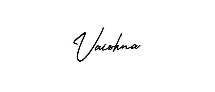 Make a beautiful signature design for name Vaishna. With this signature (AmerikaSignatureDemo-Regular) style, you can create a handwritten signature for free. Vaishna signature style 3 images and pictures png