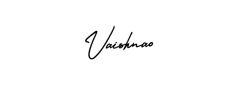 Design your own signature with our free online signature maker. With this signature software, you can create a handwritten (AmerikaSignatureDemo-Regular) signature for name Vaishnao. Vaishnao signature style 3 images and pictures png