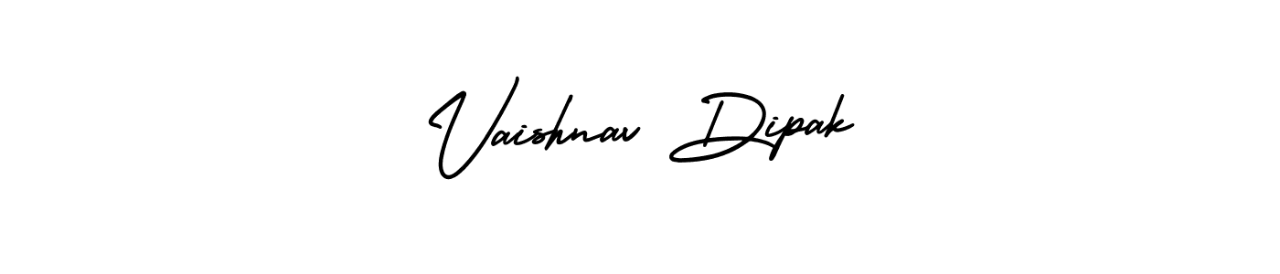 How to make Vaishnav Dipak signature? AmerikaSignatureDemo-Regular is a professional autograph style. Create handwritten signature for Vaishnav Dipak name. Vaishnav Dipak signature style 3 images and pictures png