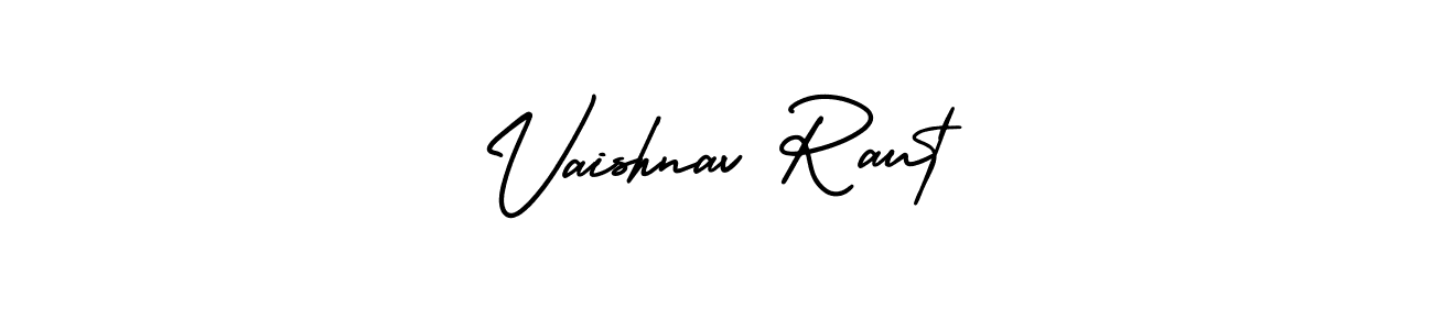 Create a beautiful signature design for name Vaishnav Raut. With this signature (AmerikaSignatureDemo-Regular) fonts, you can make a handwritten signature for free. Vaishnav Raut signature style 3 images and pictures png