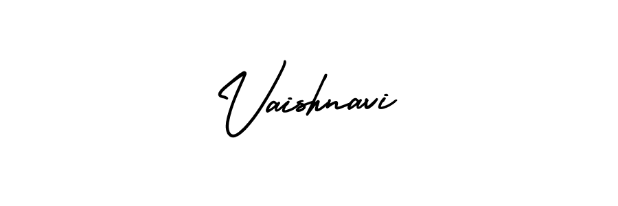 Make a beautiful signature design for name Vaishnavi. With this signature (AmerikaSignatureDemo-Regular) style, you can create a handwritten signature for free. Vaishnavi signature style 3 images and pictures png