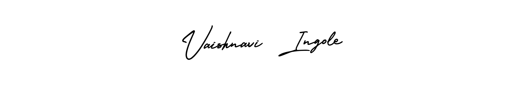 Similarly AmerikaSignatureDemo-Regular is the best handwritten signature design. Signature creator online .You can use it as an online autograph creator for name Vaishnavi  Ingole. Vaishnavi  Ingole signature style 3 images and pictures png