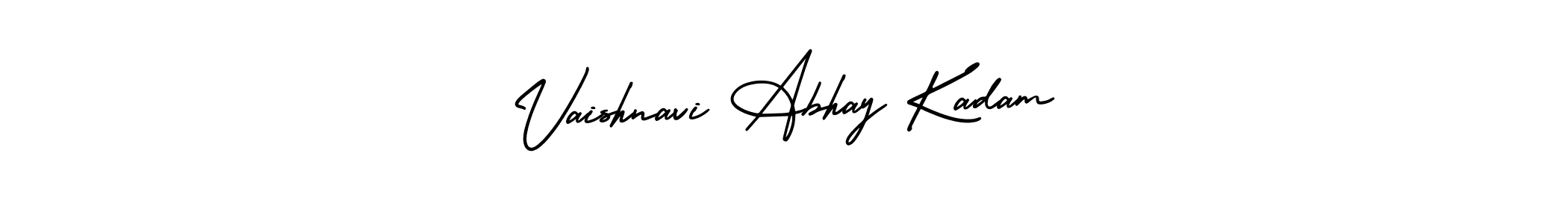 Use a signature maker to create a handwritten signature online. With this signature software, you can design (AmerikaSignatureDemo-Regular) your own signature for name Vaishnavi Abhay Kadam. Vaishnavi Abhay Kadam signature style 3 images and pictures png