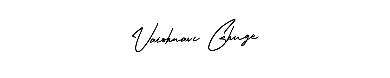 Create a beautiful signature design for name Vaishnavi Ghuge. With this signature (AmerikaSignatureDemo-Regular) fonts, you can make a handwritten signature for free. Vaishnavi Ghuge signature style 3 images and pictures png