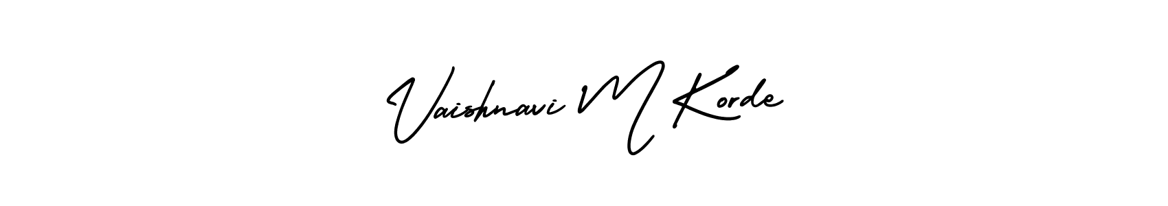 How to Draw Vaishnavi M Korde signature style? AmerikaSignatureDemo-Regular is a latest design signature styles for name Vaishnavi M Korde. Vaishnavi M Korde signature style 3 images and pictures png
