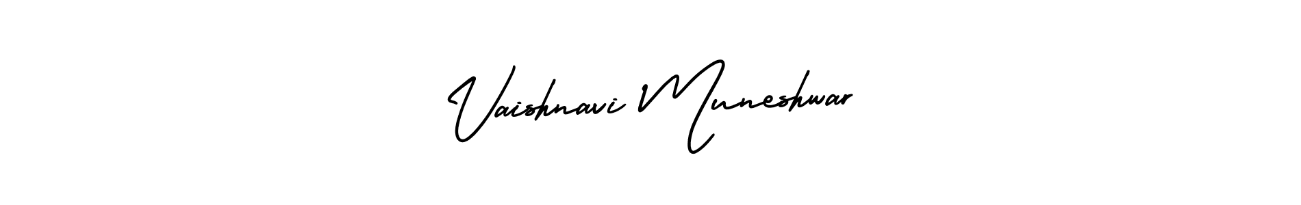 Make a beautiful signature design for name Vaishnavi Muneshwar. Use this online signature maker to create a handwritten signature for free. Vaishnavi Muneshwar signature style 3 images and pictures png