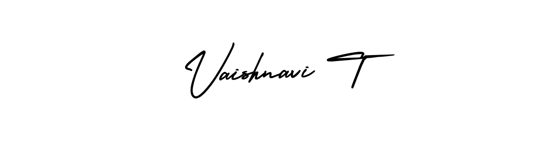 Design your own signature with our free online signature maker. With this signature software, you can create a handwritten (AmerikaSignatureDemo-Regular) signature for name Vaishnavi T. Vaishnavi T signature style 3 images and pictures png