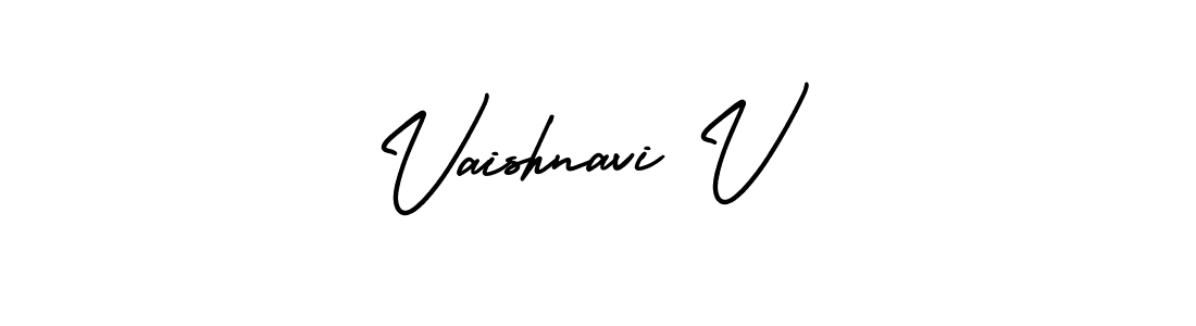 How to make Vaishnavi V signature? AmerikaSignatureDemo-Regular is a professional autograph style. Create handwritten signature for Vaishnavi V name. Vaishnavi V signature style 3 images and pictures png