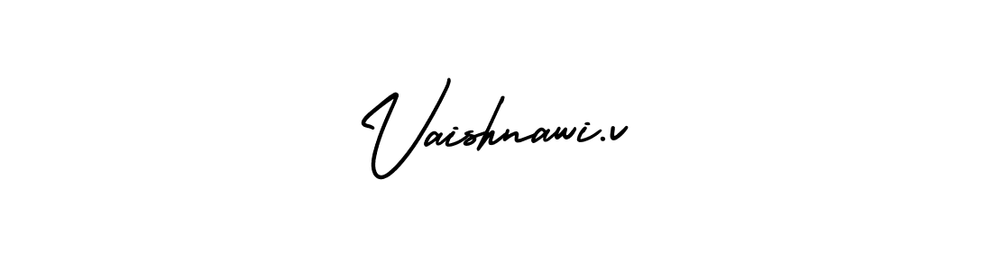 Similarly AmerikaSignatureDemo-Regular is the best handwritten signature design. Signature creator online .You can use it as an online autograph creator for name Vaishnawi.v. Vaishnawi.v signature style 3 images and pictures png