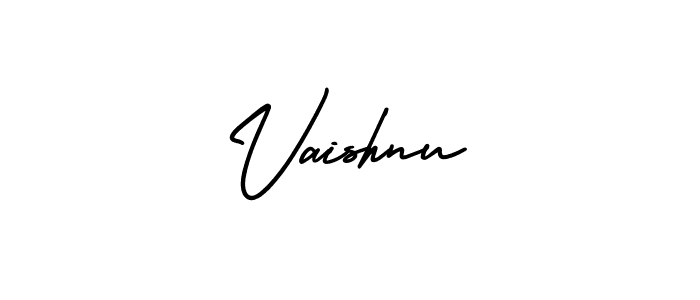 Design your own signature with our free online signature maker. With this signature software, you can create a handwritten (AmerikaSignatureDemo-Regular) signature for name Vaishnu. Vaishnu signature style 3 images and pictures png