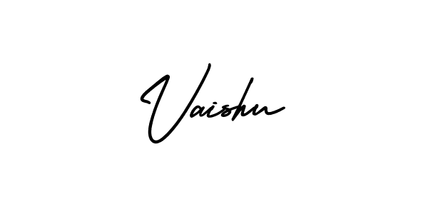 Design your own signature with our free online signature maker. With this signature software, you can create a handwritten (AmerikaSignatureDemo-Regular) signature for name Vaishu. Vaishu signature style 3 images and pictures png