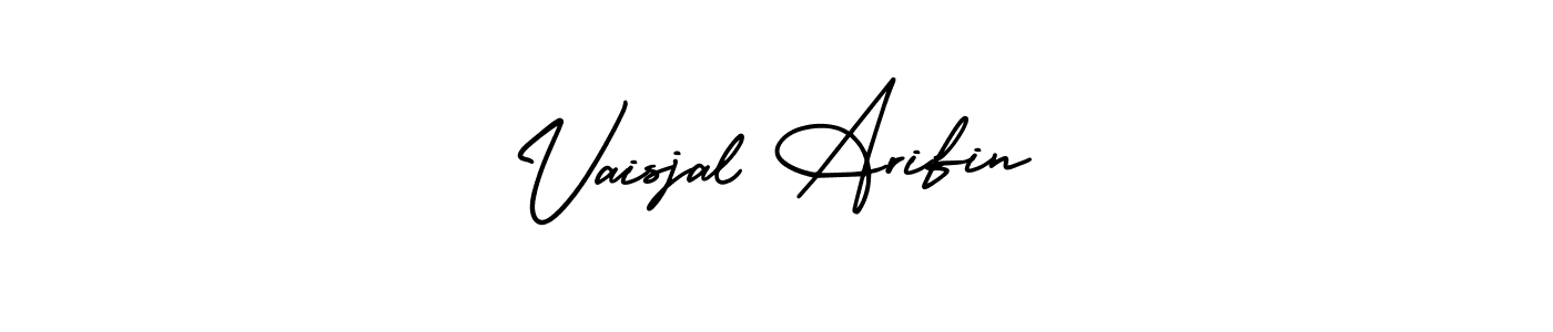 AmerikaSignatureDemo-Regular is a professional signature style that is perfect for those who want to add a touch of class to their signature. It is also a great choice for those who want to make their signature more unique. Get Vaisjal Arifin name to fancy signature for free. Vaisjal Arifin signature style 3 images and pictures png