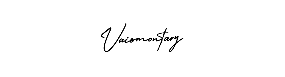 Design your own signature with our free online signature maker. With this signature software, you can create a handwritten (AmerikaSignatureDemo-Regular) signature for name Vaismontary. Vaismontary signature style 3 images and pictures png