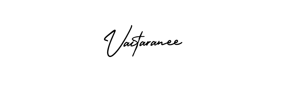 Vaitaranee stylish signature style. Best Handwritten Sign (AmerikaSignatureDemo-Regular) for my name. Handwritten Signature Collection Ideas for my name Vaitaranee. Vaitaranee signature style 3 images and pictures png