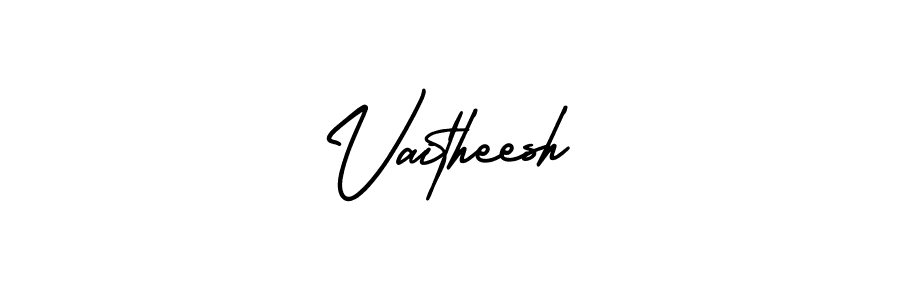 AmerikaSignatureDemo-Regular is a professional signature style that is perfect for those who want to add a touch of class to their signature. It is also a great choice for those who want to make their signature more unique. Get Vaitheesh name to fancy signature for free. Vaitheesh signature style 3 images and pictures png