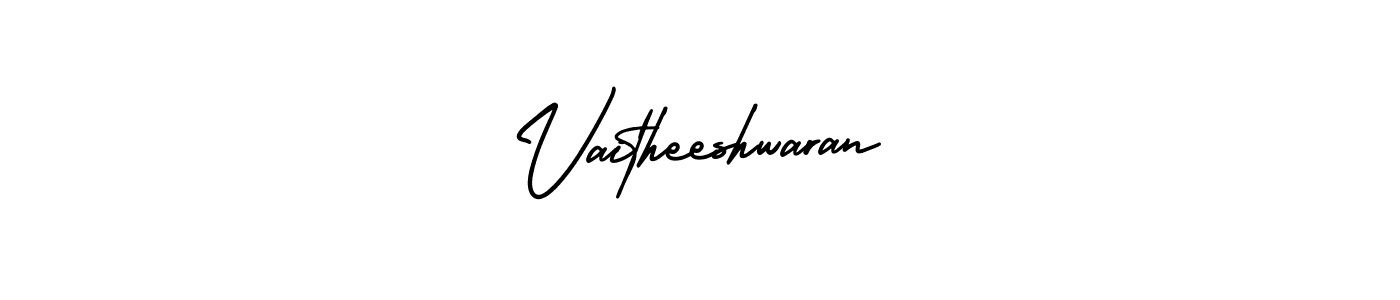 if you are searching for the best signature style for your name Vaitheeshwaran. so please give up your signature search. here we have designed multiple signature styles  using AmerikaSignatureDemo-Regular. Vaitheeshwaran signature style 3 images and pictures png