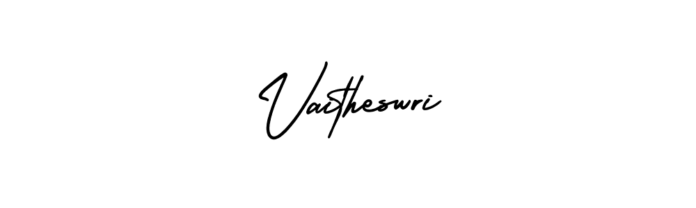 AmerikaSignatureDemo-Regular is a professional signature style that is perfect for those who want to add a touch of class to their signature. It is also a great choice for those who want to make their signature more unique. Get Vaitheswri name to fancy signature for free. Vaitheswri signature style 3 images and pictures png