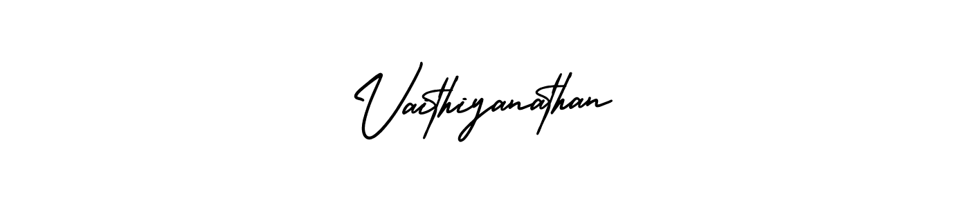 if you are searching for the best signature style for your name Vaithiyanathan. so please give up your signature search. here we have designed multiple signature styles  using AmerikaSignatureDemo-Regular. Vaithiyanathan signature style 3 images and pictures png