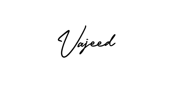 How to make Vajeed name signature. Use AmerikaSignatureDemo-Regular style for creating short signs online. This is the latest handwritten sign. Vajeed signature style 3 images and pictures png