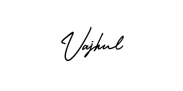 How to Draw Vajhul signature style? AmerikaSignatureDemo-Regular is a latest design signature styles for name Vajhul. Vajhul signature style 3 images and pictures png