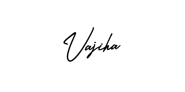 It looks lik you need a new signature style for name Vajiha. Design unique handwritten (AmerikaSignatureDemo-Regular) signature with our free signature maker in just a few clicks. Vajiha signature style 3 images and pictures png