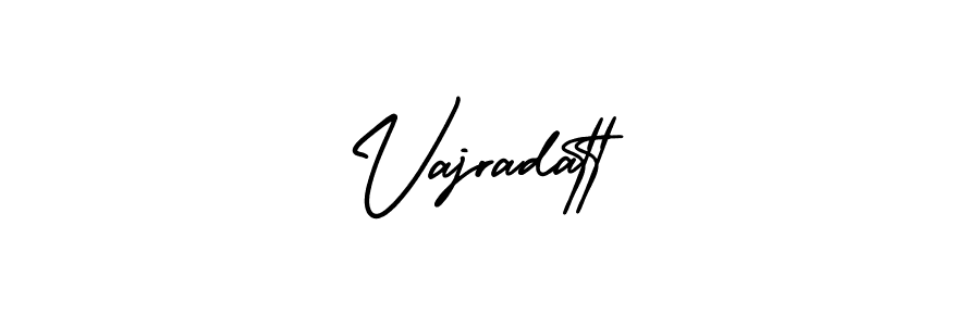 You should practise on your own different ways (AmerikaSignatureDemo-Regular) to write your name (Vajradatt) in signature. don't let someone else do it for you. Vajradatt signature style 3 images and pictures png