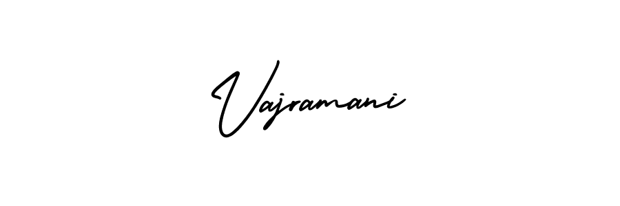 AmerikaSignatureDemo-Regular is a professional signature style that is perfect for those who want to add a touch of class to their signature. It is also a great choice for those who want to make their signature more unique. Get Vajramani name to fancy signature for free. Vajramani signature style 3 images and pictures png