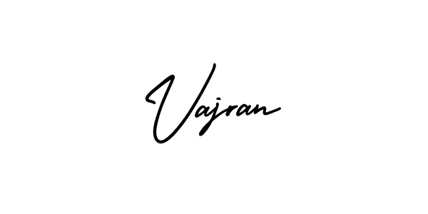 Vajran stylish signature style. Best Handwritten Sign (AmerikaSignatureDemo-Regular) for my name. Handwritten Signature Collection Ideas for my name Vajran. Vajran signature style 3 images and pictures png