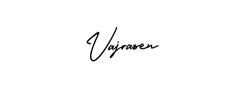 Vajrasen stylish signature style. Best Handwritten Sign (AmerikaSignatureDemo-Regular) for my name. Handwritten Signature Collection Ideas for my name Vajrasen. Vajrasen signature style 3 images and pictures png