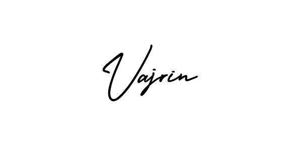 How to make Vajrin signature? AmerikaSignatureDemo-Regular is a professional autograph style. Create handwritten signature for Vajrin name. Vajrin signature style 3 images and pictures png