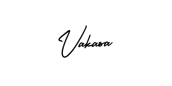 Make a beautiful signature design for name Vakasa. With this signature (AmerikaSignatureDemo-Regular) style, you can create a handwritten signature for free. Vakasa signature style 3 images and pictures png