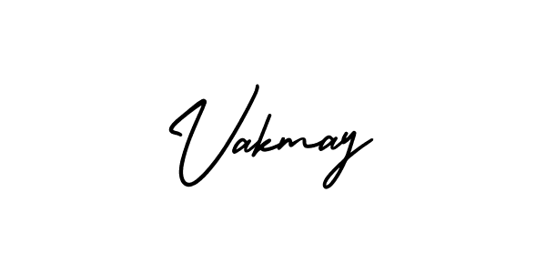 Design your own signature with our free online signature maker. With this signature software, you can create a handwritten (AmerikaSignatureDemo-Regular) signature for name Vakmay. Vakmay signature style 3 images and pictures png