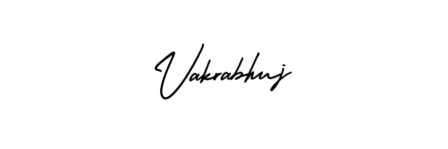 Vakrabhuj stylish signature style. Best Handwritten Sign (AmerikaSignatureDemo-Regular) for my name. Handwritten Signature Collection Ideas for my name Vakrabhuj. Vakrabhuj signature style 3 images and pictures png