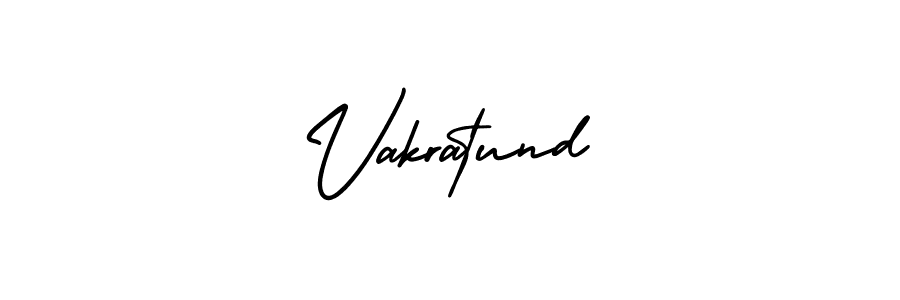 How to make Vakratund signature? AmerikaSignatureDemo-Regular is a professional autograph style. Create handwritten signature for Vakratund name. Vakratund signature style 3 images and pictures png