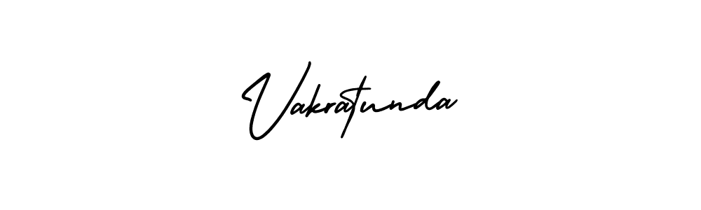 It looks lik you need a new signature style for name Vakratunda. Design unique handwritten (AmerikaSignatureDemo-Regular) signature with our free signature maker in just a few clicks. Vakratunda signature style 3 images and pictures png