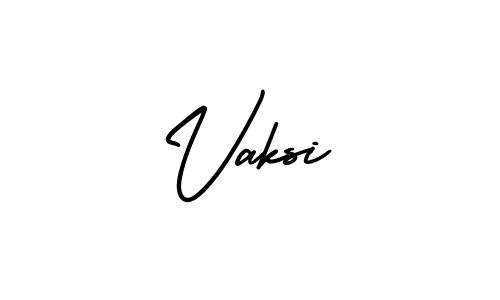 How to make Vaksi signature? AmerikaSignatureDemo-Regular is a professional autograph style. Create handwritten signature for Vaksi name. Vaksi signature style 3 images and pictures png