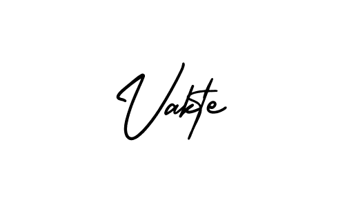 How to Draw Vakte signature style? AmerikaSignatureDemo-Regular is a latest design signature styles for name Vakte. Vakte signature style 3 images and pictures png